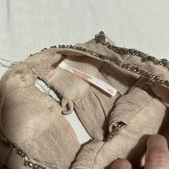 Free People Dancing w/Diamonds Dress in Champagne size Small - Picture 6 of 13